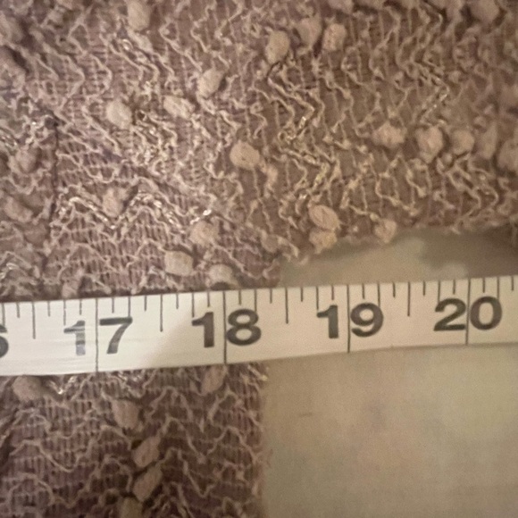 Elegant Song & Sung Stretch Tweed Coat in Taupe, size Small - Picture 8 of 9